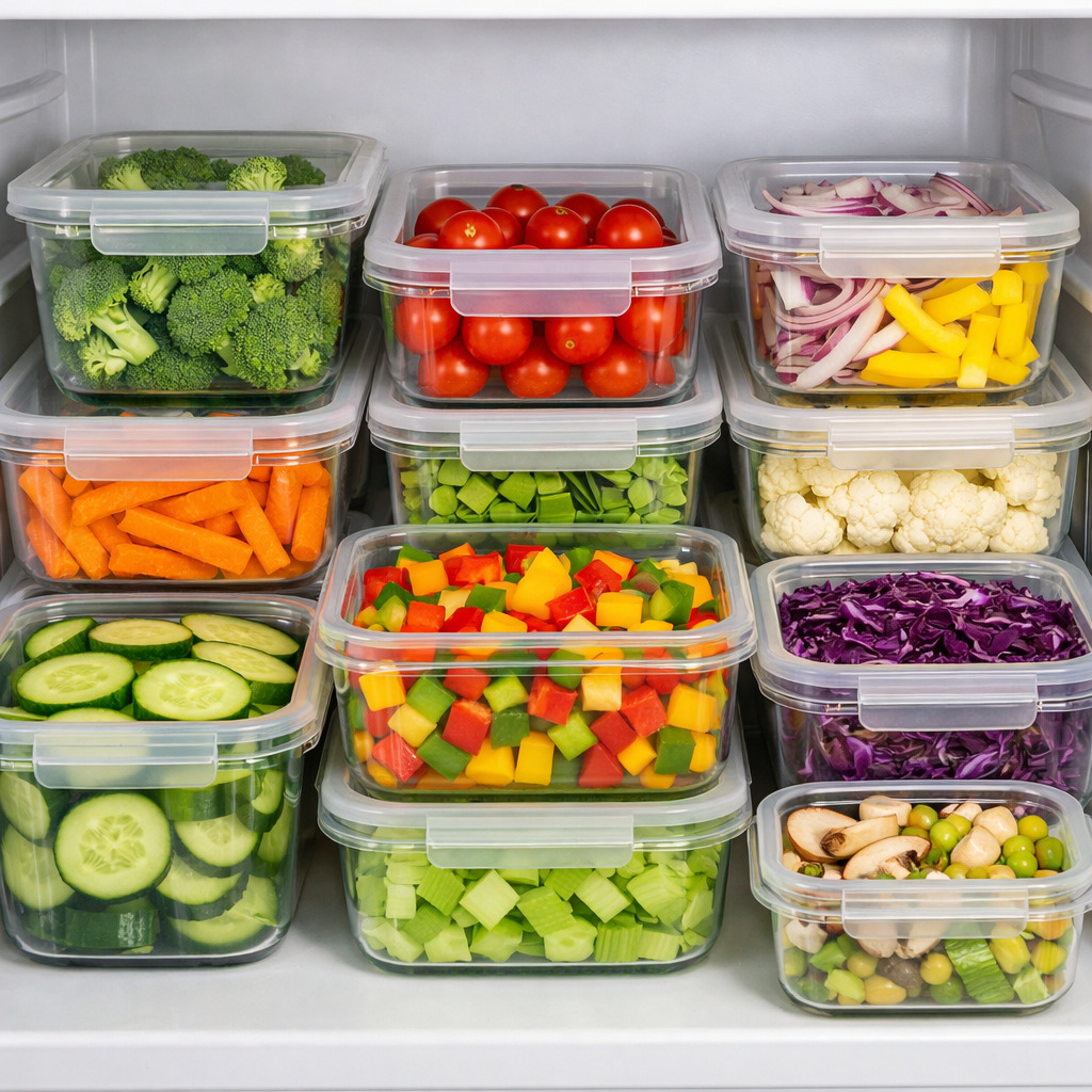 ముందుగా కట్ చేసిన కూరగాయలు ఫ్రిజ్‌లో నిల్వ చేసిన విధానం