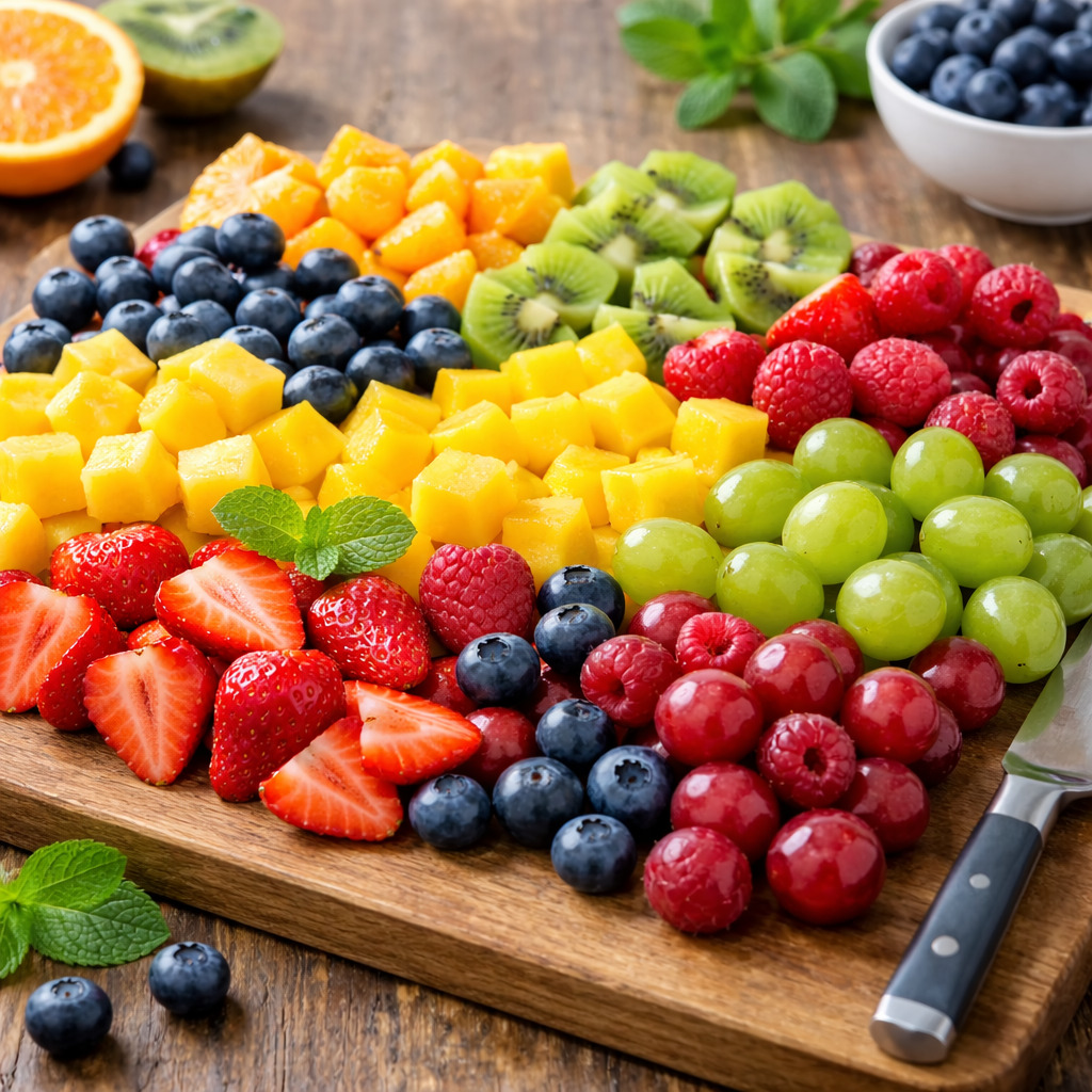 తాజా కట్ చేసిన పండ్లు