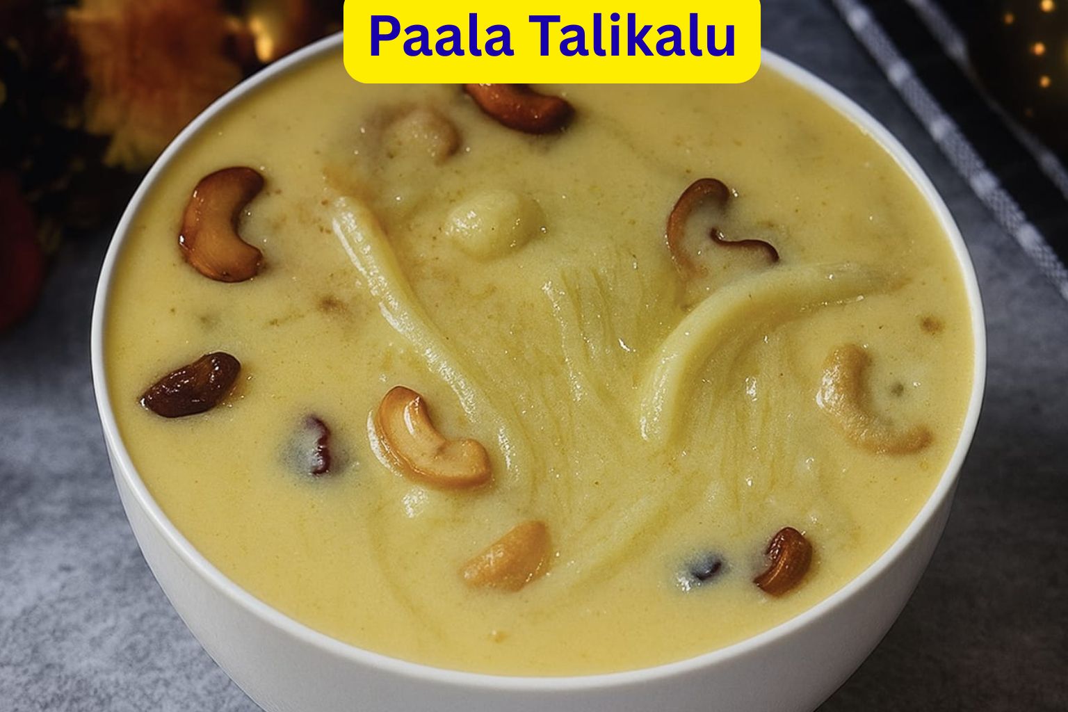 Paala Talikalu – traditional Telugu sweet made with milk and jaggery