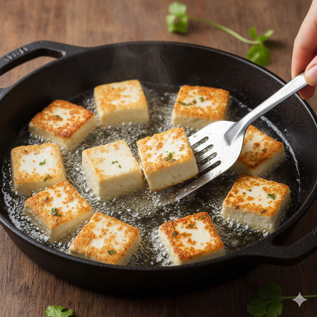 పనీర్ వేయించడం