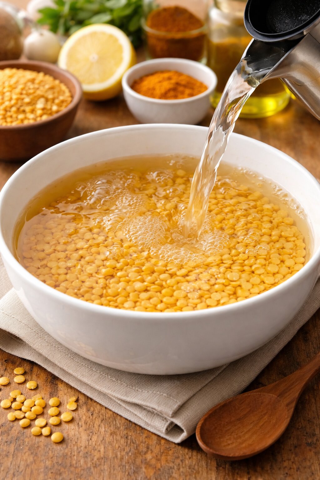 పప్పు నానబెట్టడం