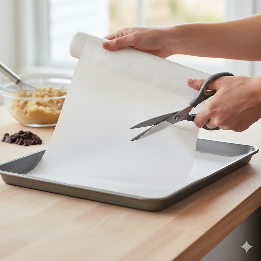 పార్చ్‌మెంట్ పేపర్ ఉపయోగించడం