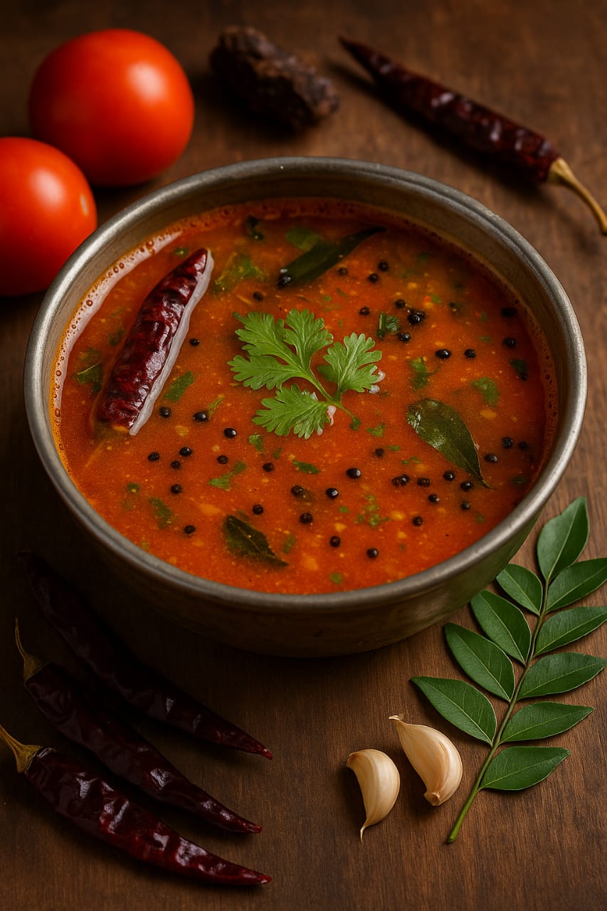 Tomato Rasam Recipe South Indian Style
