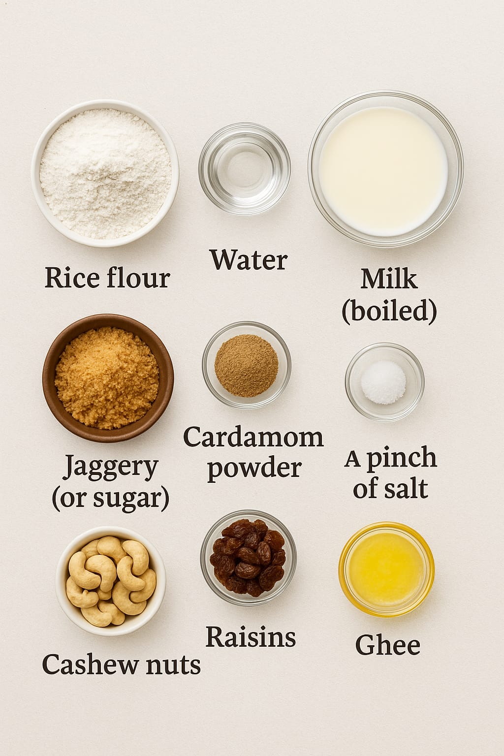 Rice flour dumplings simmering in coconut milk jaggery syrup